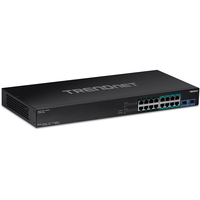 Trendnet TPE-BG182G switch di rete Non gestito Gigabit Ethernet (10/100/1000) Supporto Power over Ethernet (PoE) 1U Nero