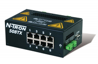 Red Lion 508TX network switch Unmanaged Fast Ethernet (10/100) Black
