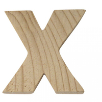 Rayher Hobby Holzbuchstaben 5x1cm, ''X''