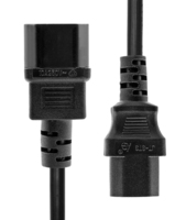 ProXtend PC-C13C14-0005 cable de transmisión Negro 0,5 m C13 acoplador C14 acoplador
