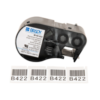 Brady M-49-422 printer label Black, White Self-adhesive printer label