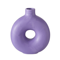 Boltze Lanyo Vase andere Keramik, Steingut Violett