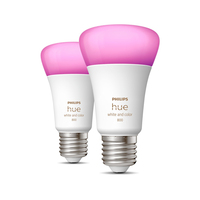 Philips Hue White and Color ambiance E27 - Smarte Lampe A60 Doppelpack - 800