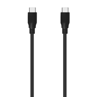 AISENS Cable USB 3.2 Gen2x2 20Gbps 8k@30Hz 5A 100w E-Marker, Tipo USB-C/M-USB-C/M, Negro, 0.6m