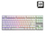 Sharkoon PureWriter TKL RGB Red tastiera USB QWERTY Inglese US Bianco