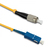 Qoltec 54316 kabel optyczny 2 m SC FC G.652D Żółty