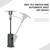 Outsunny 842-186 patio heater