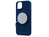 Njord byELEMENTS Suede MagSafe Case for iPhone 15 Plus, Blau