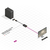 Lindy 41006 video átalakító kábel 0,15 M VGA (D-Sub) DisplayPort Fekete