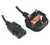 EXC 809010 câble électrique Noir 1,5 m Prise d'alimentation type G Coupleur C14