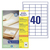 Avery LR3657 étiquette à imprimer Blanc Imprimante d'étiquette adhésive