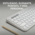 Logitech Pebble Keys 2 K380s teclado RF Wireless + Bluetooth QWERTY Español Blanco