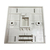 Tripp Lite N042U-W01-ST 1-Port UK-Style Keystone Wall Plate, Unloaded Shuttered Module, Icon Tab, White