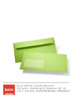 Farbige Fenster-Briefumschläge DIN C6/5 intensivgrün