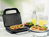 Sandwichmaker 2er Toaster mit Muschelplatte 27x16cm 900Watt