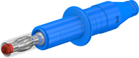 4 mm Sicherheitsstecker blau X-GL-438