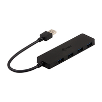 I-Tec USB 3.0 3.1 Gen 1 Type-A 5000Mbit/s Schwarz Schnittstellenhub Slim passive HUB 4 Port