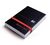 Black n Red A7 Casebound Polypropylene Cover Notebook Ruled 192 Pages B(Pack 10)