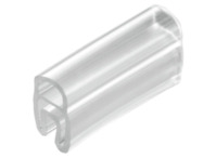 PVC Kabelmarkierer, beschriftbar, (B x H) 15 x 18 mm, max. Bündel-Ø 14 mm, trans