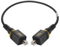 USB 2.0 Verbindungskabel, PushPull (V4) Typ B auf PushPull (V4) Typ B, 3 m, schw
