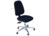 ESD-Stuhl "ERGO" bluescuro, Sitzhöhe 44-59 cm, mit Rollen für harte Böden