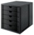 Schubladenbox SYSTEMBOX KARMA, DIN A4, 5 geschlossene Schubladen, öko-schwarz