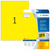 Wetterfeste Folien-Etiketten, gelb, A4, 210 x 297 mm, extrem stark haftend