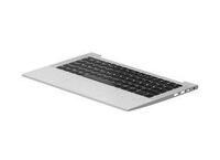 TOPCOVER W/KBD CP BL SR PVCY SE/FI M21669-B71, Keyboard, Finnish, Swedish, Keyboard backlit, HP Einbau Tastatur