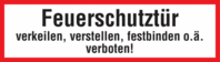 Brandschutzschild - Rot/Schwarz, 10.5 x 29.7 cm, Folie, Selbstklebend, Standard