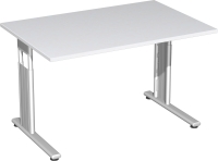 Schreibtisch, 1200x800x680-820 mm, Weiß/Anthrazit
