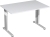Schreibtisch, 1200x800x680-820 mm, Weiß/Anthrazit