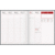 Buchkalender Managerkalender TM 20,5x26cm 1 Woche/2 Seiten Leder weinrot 2025