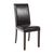 Bolero Faux Leather Dining Chairs in Black with Birch Frame Pack of 2