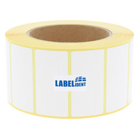 Thermodirekt-Etiketten 60 x 30 mm, 1.500 Thermoetiketten Thermo-Eco Papier auf 3 Zoll (76,2 mm) Rolle, Etikettendrucker-Etiketten permanent