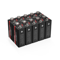 10x ANSMANN Industrial Batterie 9V E-Block - 6LR61 Alkaline (10 Stück)