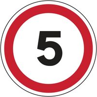 Floor Signs - 5mph symbol