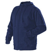 Sweatshirt 3366 mit Kapuze und Reißverschluß marineblau