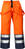 High Vis Regenhose Kl.2 2625 RS Warnschutz-orange/marine - Rückansicht