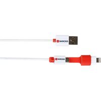 SKROSS USB -> Lightning / Micro USB kábel fehér-narancs 1m (SKR-2IN1CABLE)