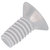 Toolcraft Phillips Countersunk Screw DIN 966 Polyamide M4 x 30mm Pack Of 10