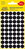 Markierungspunkte, Ø 12 mm, 5 Bogen/270 Etiketten, schwarz