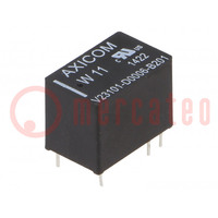 Relay: electromagnetic; SPDT; Ucoil: 12VDC; Icontacts max: 1.25A