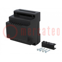 Enclosure: for DIN rail mounting; Y: 90mm; X: 65mm; Z: 70mm; ABS