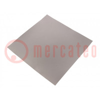 Shielding mat; 240x240x0.2mm; Permeability: 130; self-adhesive