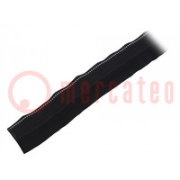 Polyester braid; ØBraid : 25÷29mm; PET,polyester; black; incised