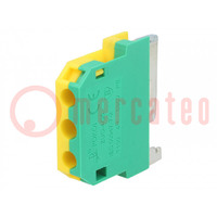 Splice terminal: rail; 0.75÷4mm2; ways: 1; terminals: 2; polyamide