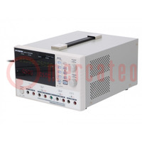 Power supply: programmable laboratory; Ch: 4; 0÷30VDC; 0÷3A; 0÷3A