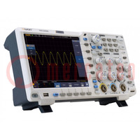Oscilloscopio: digitale; Ch: 2; 200MHz; 1Gsps; 40Mpts; LCD TFT 8"