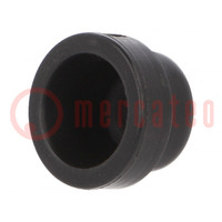 12mm; plugs; Mat: elastomer; Seal Plug DS; black; -20÷80°C; IP54