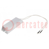 Resistor: wire-wound; with heatsink; 80Ω; 200W; ±5%; 165x60x30mm